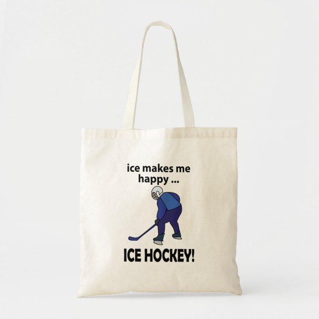 Eishockey-Eis macht mich glücklich Eishockey Tragetasche (Vorne)