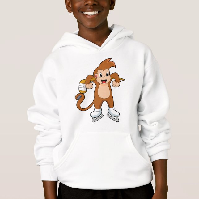 Eishockey-Eishockey-Eishockeystick Hoodie (Vorderseite)