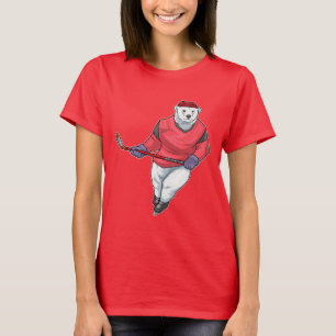 Eishockey-Eishockeyschläger T-Shirt