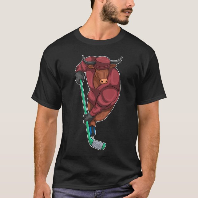 Eishockey-Eishockeystick T-Shirt (Vorderseite)