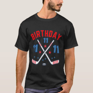 Eishockey Elf Geburtstagsjunge 11. Party Jungen Al T-Shirt