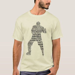 Eishockey Enforcer Word Art T-Shirt
