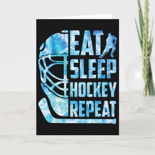 Eishockey Essen Schlaf Hockey Wiederholen Lustig J Karte