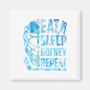 Eishockey Essen Schlaf Hockey Wiederholen Lustig J Magnet