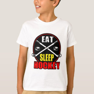 Eishockey Essen Schlafen Hockey T-Shirt