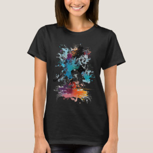 Eishockey-Feld Hockey bunt Eishockey-Spieler T-Shirt