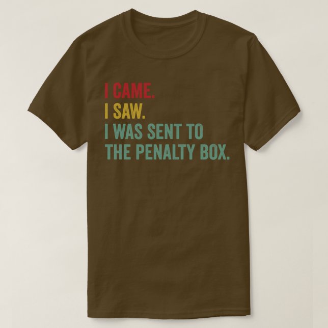 Eishockey Funny Pension Box Eishockey-Leben T-Shirt (Design vorne)