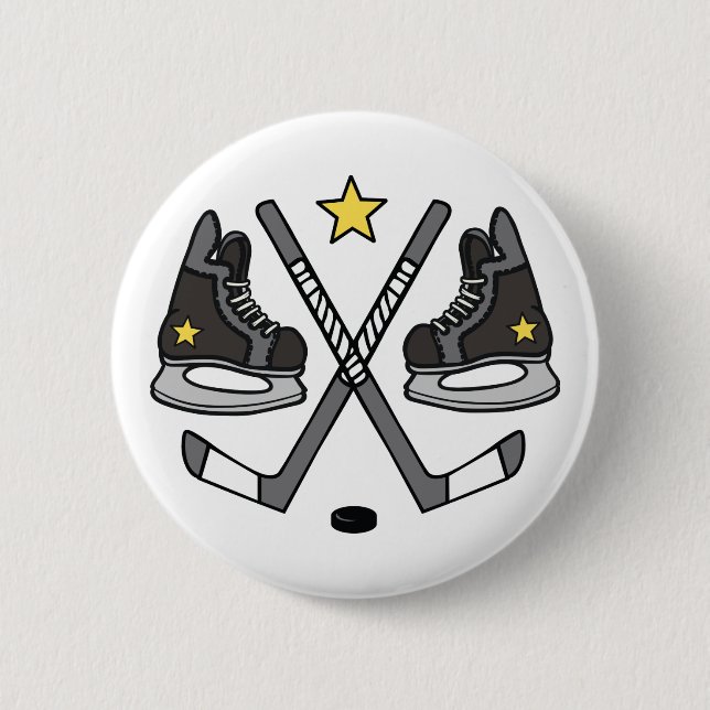 . Eishockey Gear Button (Vorderseite)