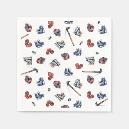 Eishockey Geburtstag Napkins, Eishockey-Party Serviette