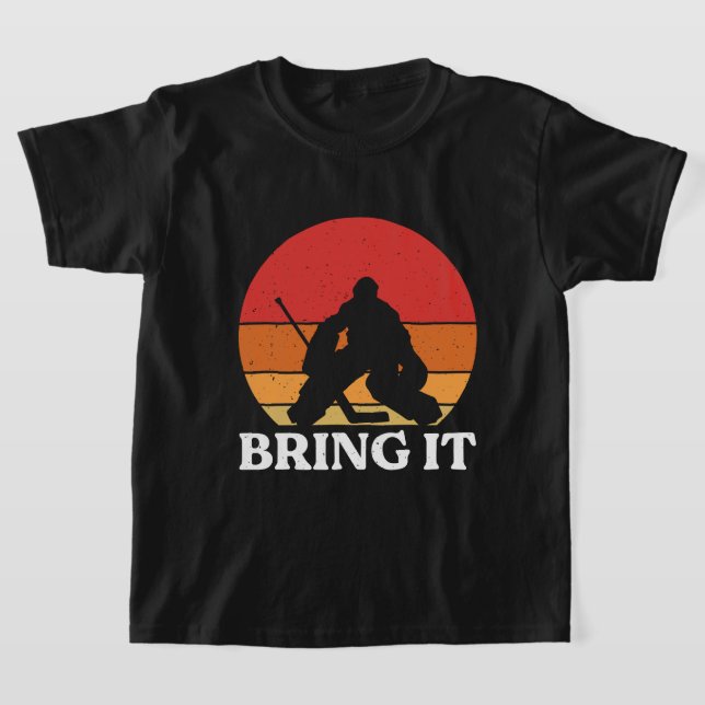 Eishockey Goalie bringen es T-Shirt (Ablage )
