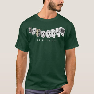 Eishockey-Goalie-Evolution Vintag zur modernen Mas T-Shirt