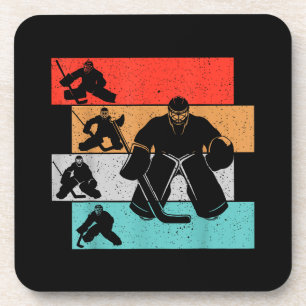 Eishockey Goalie Hockey Player Getränkeuntersetzer