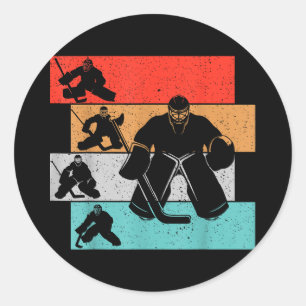 Eishockey Goalie Hockey Player Runder Aufkleber
