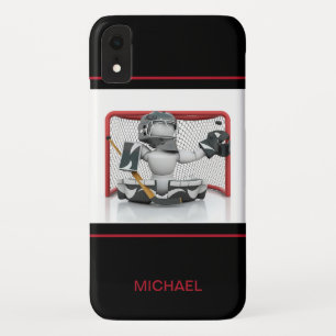 Eishockey Goalie Personalisierter Name   Sport Case-Mate iPhone Hülle