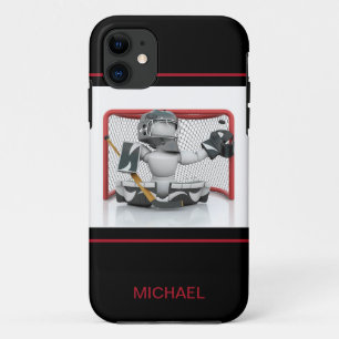 Eishockey Goalie Personalisierter Name   Sport Case-Mate iPhone Hülle