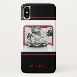Eishockey Goalie Personalisierter Name   Sport Case-Mate iPhone Hülle