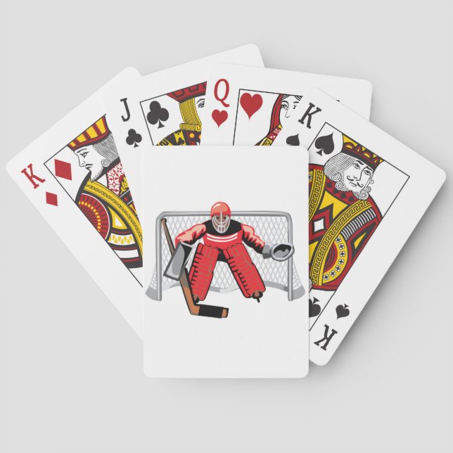 Eishockey Goalie Playing Cards Spielkarten (Rückseite)