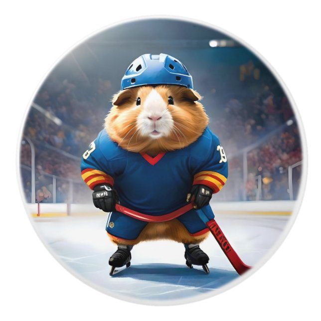 Eishockey-Guinea Pig, Keramikknauf (Vorderseite)