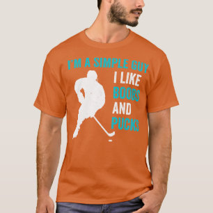 Eishockey Im einfachen Typ Eishockey Fan T-Shirt