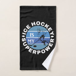 Eishockey ist meine Supermacht Badhandtuch Set