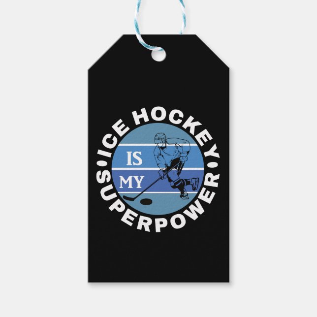 Eishockey ist meine Supermacht Geschenkanhänger (Vorderseite)