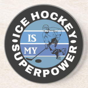 Eishockey ist meine Supermacht Getränkeuntersetzer