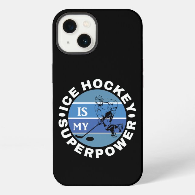 Eishockey ist meine Supermacht iPhone Hülle (Rückseite)
