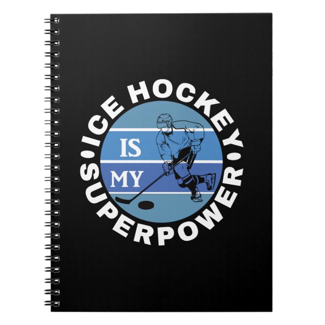 Eishockey ist meine Supermacht Notizblock (Vorderseite)