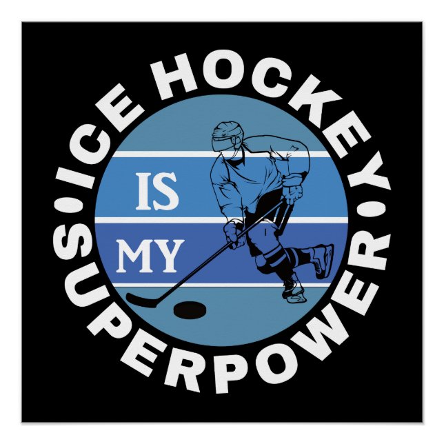 Eishockey ist meine Supermacht Poster (Vorderseite)