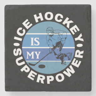 Eishockey ist meine Supermacht Steinuntersetzer