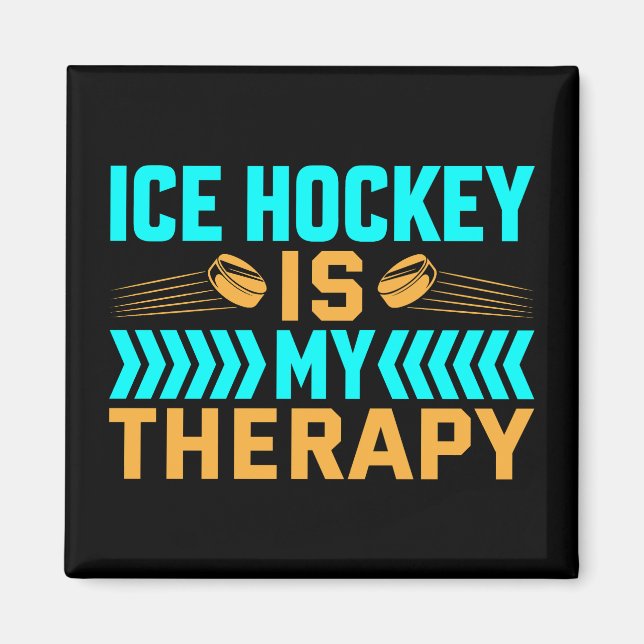 Eishockey ist meine Therapie Magnet (Vorne)