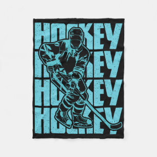 Eishockey ist Pion  Fleecedecke