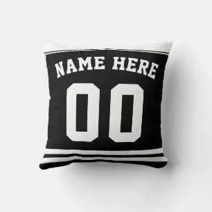 Eishockey Jersey Name & Number Template Pillow Kissen