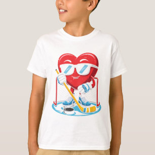 Eishockey Jungen Männer Lustiges Eishockey Herz Li T-Shirt