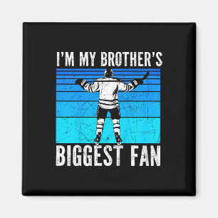 Eishockey-Kinder, größter Fan des Bruders für Hock Magnet