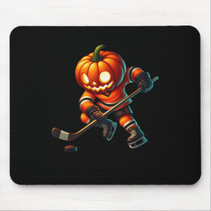 Eishockey-Kürbiskopf-Halloween-Kostüm Männer Junge Mousepad