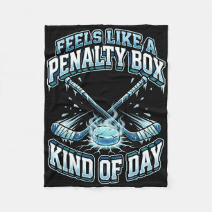 Eishockey lustig fühlt sich wie eine Strafbank Art Fleecedecke