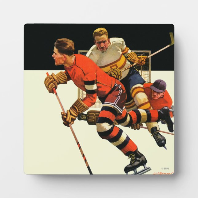 Eishockey-Match Fotoplatte (Vorderseite)