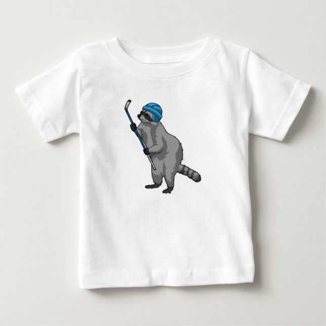 Eishockey mit Eishockeyschläger Baby T-shirt (Vorderseite)