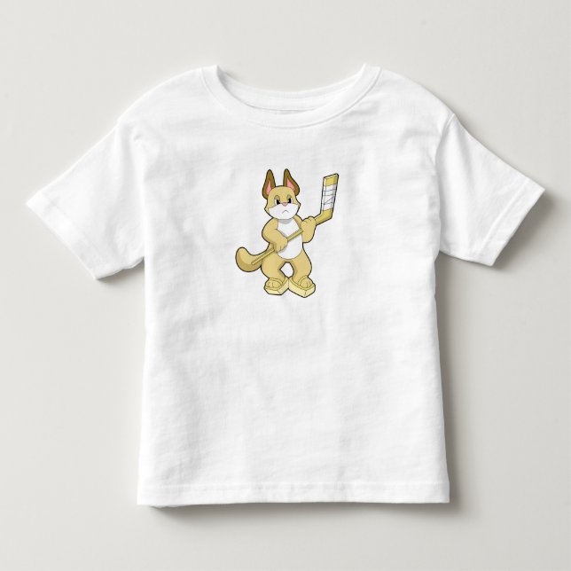 Eishockey mit Eishockeyschläger Kleinkind T-shirt (Vorderseite)
