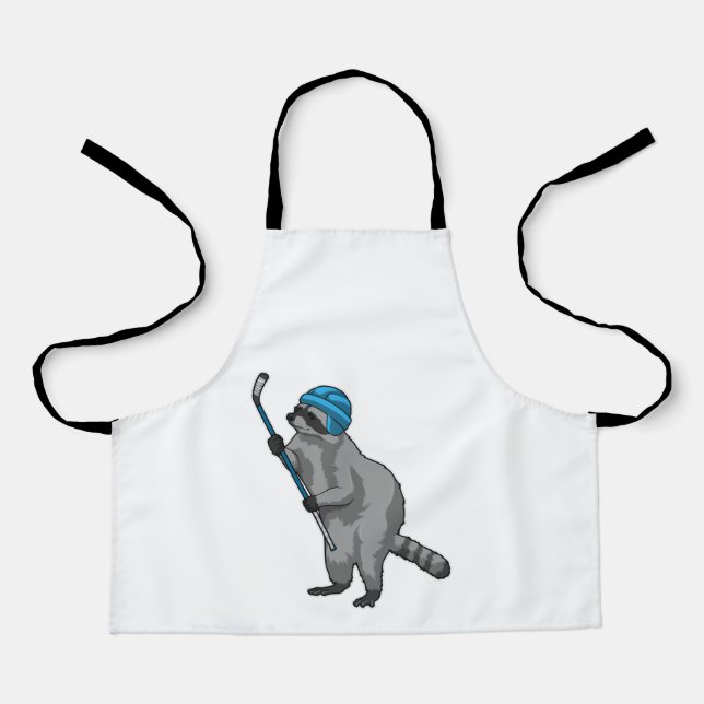 Eishockey mit Eishockeyschläger Schürze (Vorderseite)