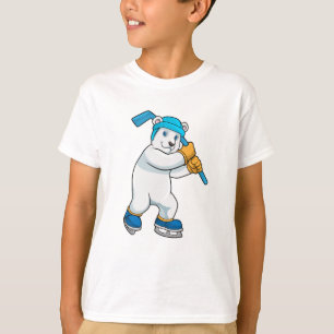 Eishockey mit Eishockeyschläger T-Shirt