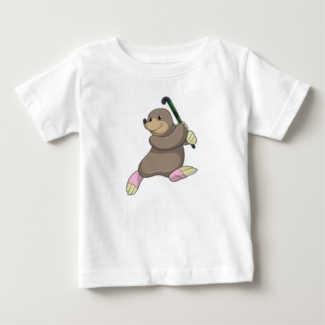 Eishockey mit Hockeyschläger Baby T-shirt (Vorderseite)