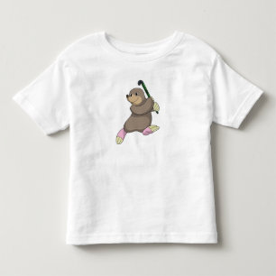 Eishockey mit Hockeyschläger Kleinkind T-shirt