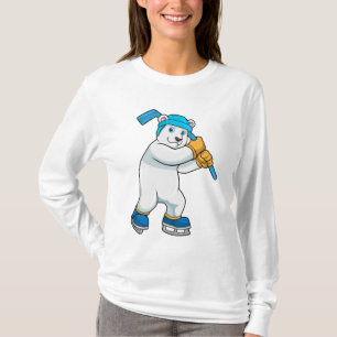 Eishockey mit Stick T-Shirt