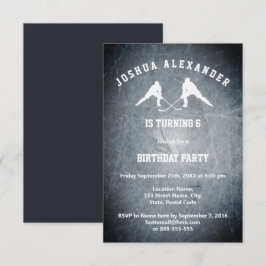 Eishockey-Party Einladung