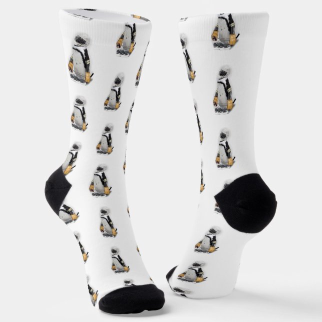 Eishockey Penguin Socken (Gewinkelt)
