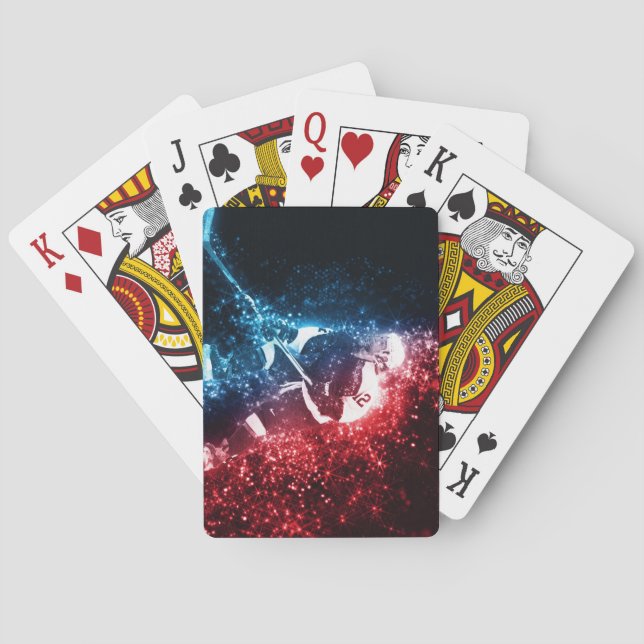 Eishockey Player Art Deck Karten Spielkarten (Rückseite)