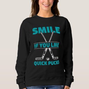 Eishockey Player im Überblick Sweatshirt