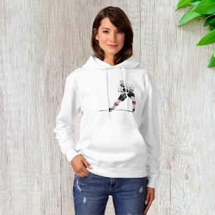 Eishockey Player Womens Hoodie